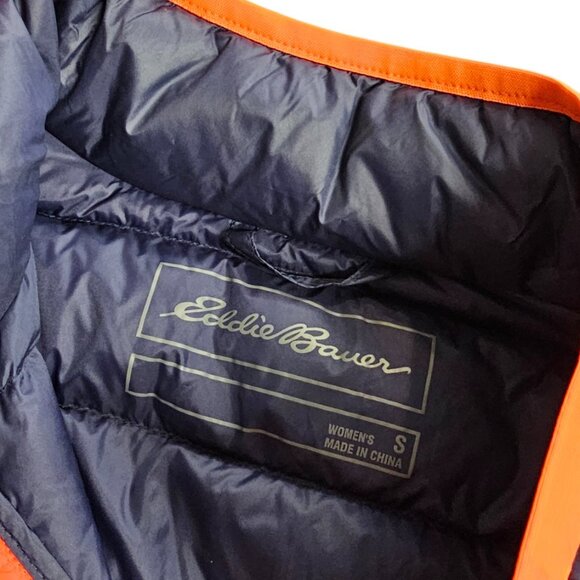 Eddie Bauer Womens Down Feather Pullover Snap Button Puffer Quilted Jacket, Sz S - Picture 3 of 7